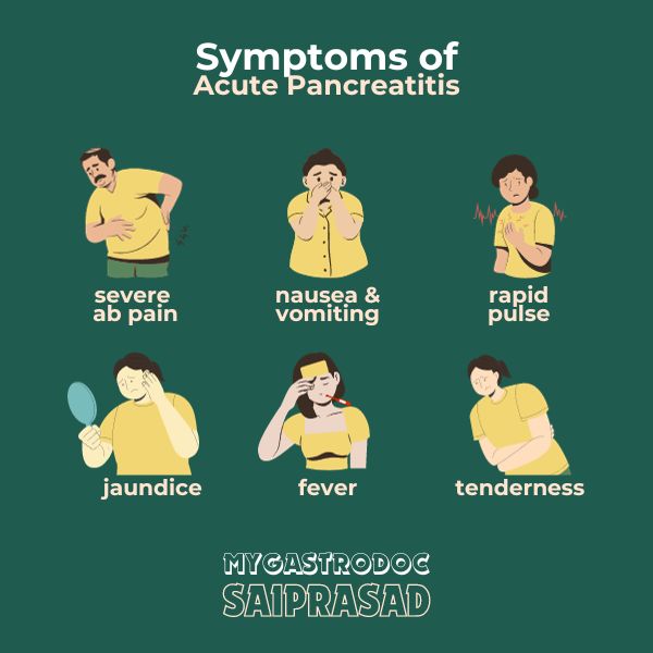 Symptoms of Acute Pancreatitis - My Gastro Doc Saiprasad - Dr. Saiprasad Lad - Best Gastroenterologist in Mumbai